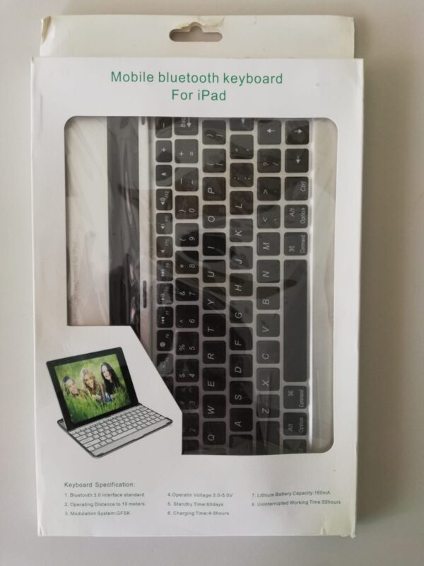 Aluminium Bluetooth Keyboard for iPad 2/3/4 - White